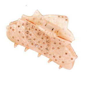 Light Beige Crystal Hair Claws Hair Clip